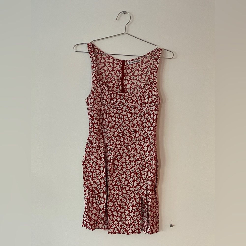 Reformation Noha dress in grenadine
